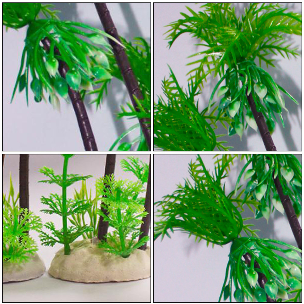 Aquarium Fish Home - 1Pcs Artificial Coconut Tree Large Resin
